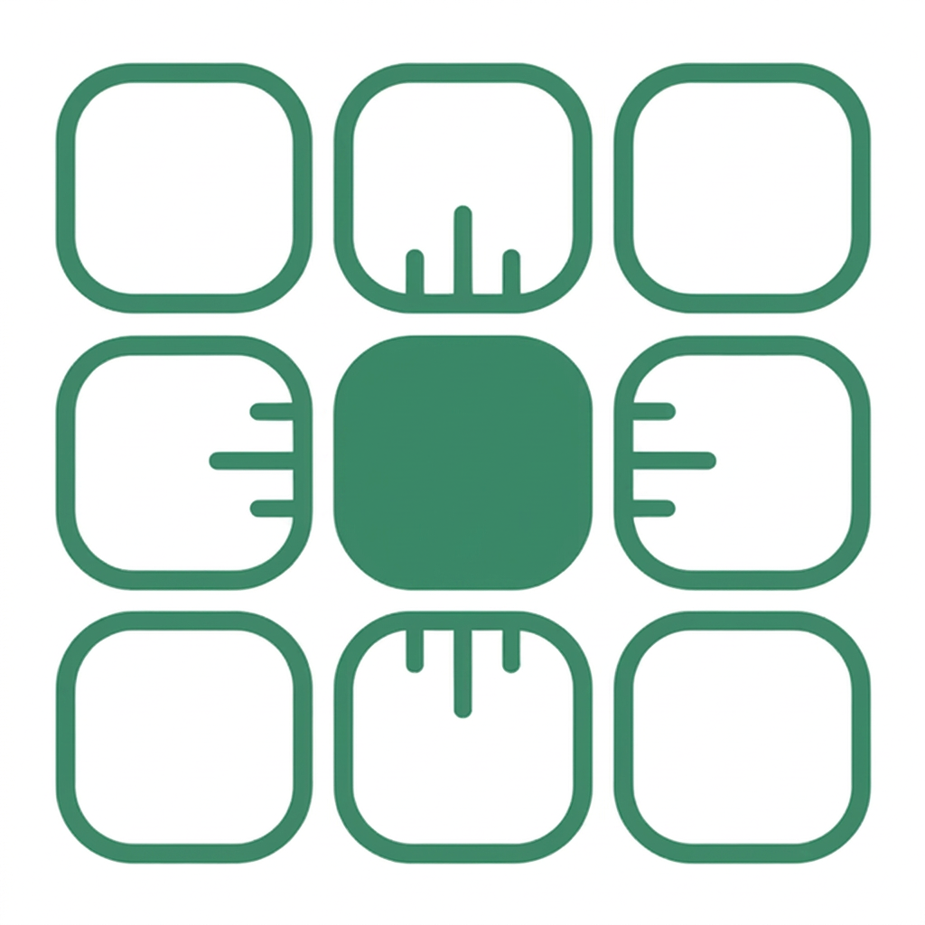 NovoVendi grid pulse logo